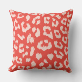 Almofada Travesseiro reversível do impressão do leopardo do