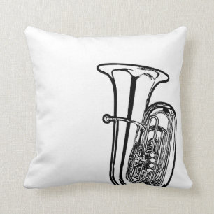 Almofada Travesseiro reversível do Sousaphone da tuba