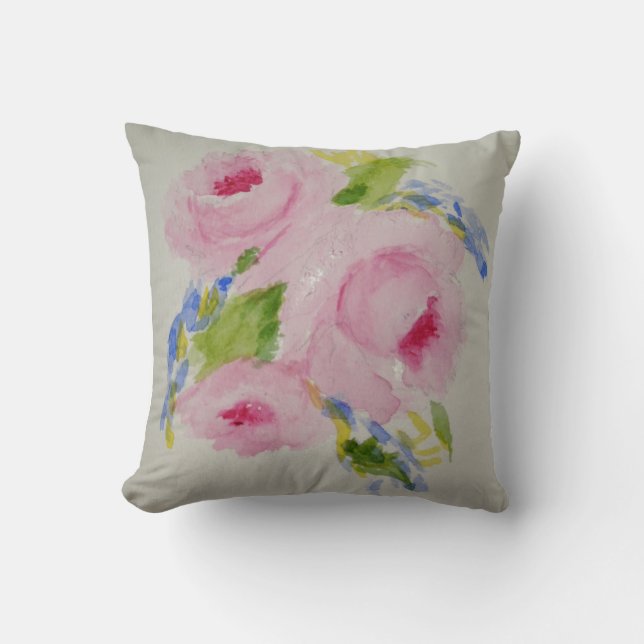 Almofada Travesseiro romântico e feminino dos rosas (Frente)