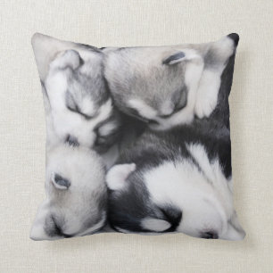 Almofada travesseiro ronco peluches bonito dos filhotes de