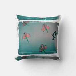 Almofada travesseiro rosa aqua