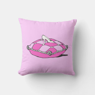 Almofada Travesseiro Rosa Cinderella Slipper