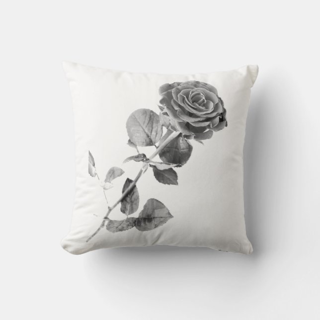Almofada Travesseiro Rosa Cinza para a Sua Casa Encantadora (Frente)