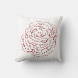 Almofada Travesseiro Rosa do Mundo