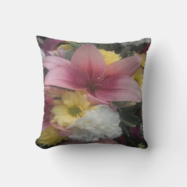 Almofada Travesseiro rosa Lily Beauty (Frente)