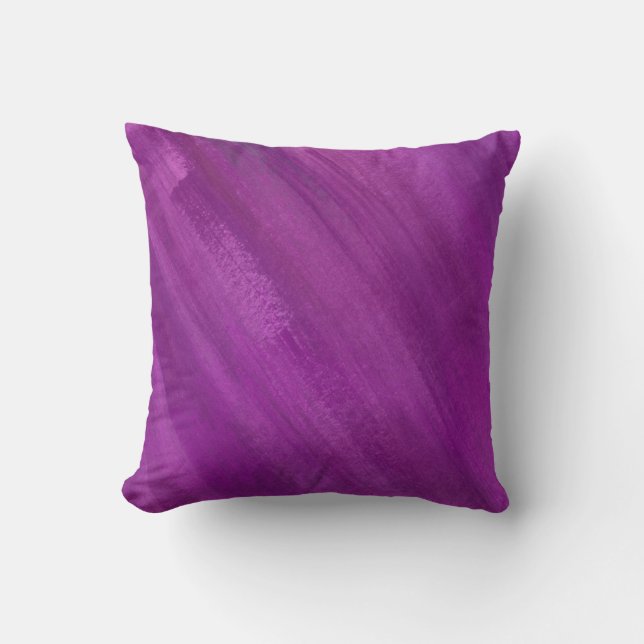 Almofada travesseiro roxo, cor-de-rosa abstrato (Frente)