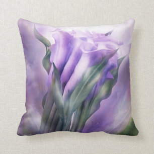 Almofada Travesseiro roxo da arte do decorador dos Callas