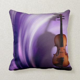 Almofada Travesseiro roxo da paixão do violino