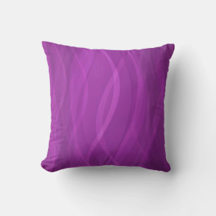 Almofada Travesseiro roxo elétrico do abstrato das ondinha