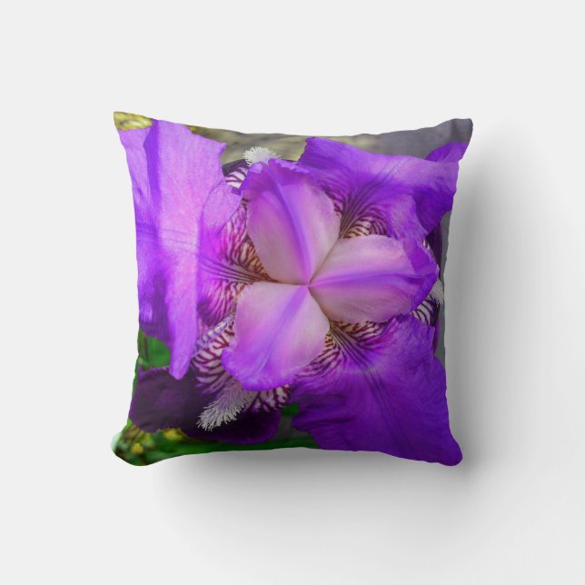 Almofada Travesseiro Roxo Iris (Frente)