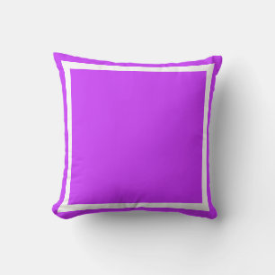 Almofada Travesseiro roxo luz brilhante cor sólida
