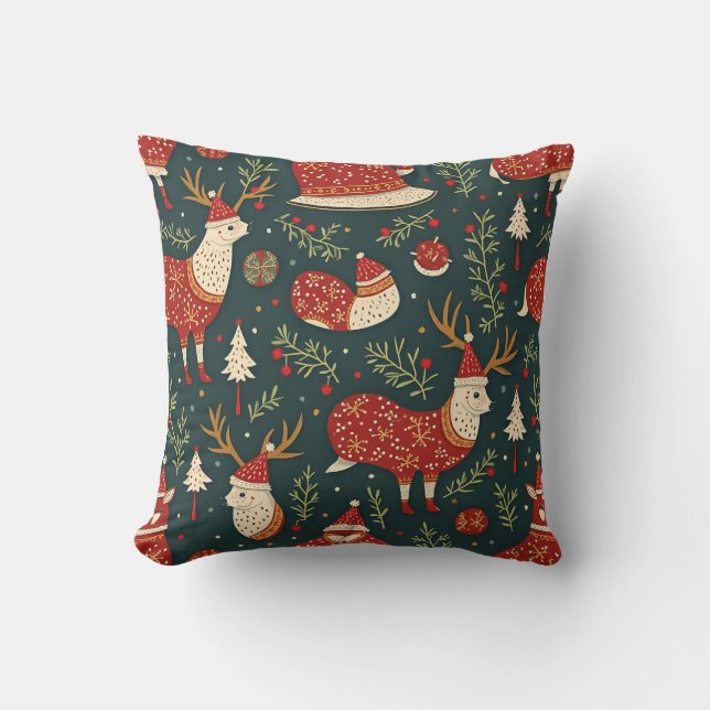 Almofada Travesseiro Rudolph Cushion Natal (Frente)