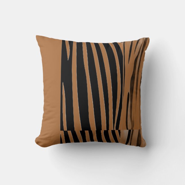 Almofada Travesseiro Rustic Animal Patchwork Zebra Stripe (Frente)