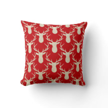 Travesseiro Rustic Antler Deer Woodland