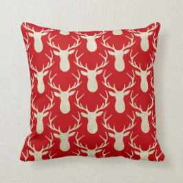 Almofada Travesseiro Rustic Antler Deer Woodland