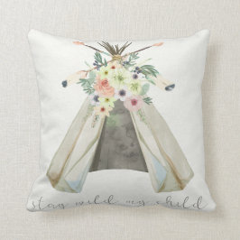 Almofada Travesseiro selvagem da criança da estada floral