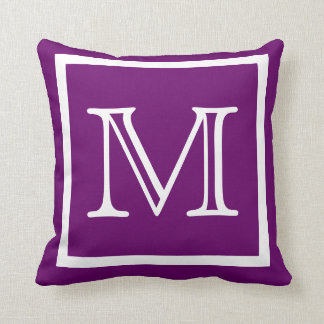 Almofada TRAVESSEIRO simples de Grama Roxo MONOGRAM