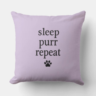 Almofada Travesseiro Sleep Purr Repeat – Decoração Aconcheg