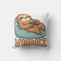 Travesseiro Sloth Gamer Vibes – Controle de Sacola