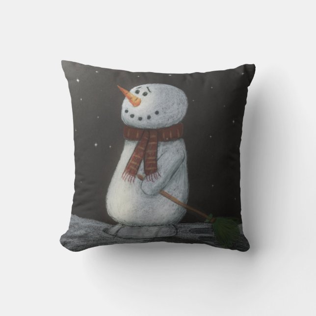 Almofada Travesseiro Snowman (Frente)