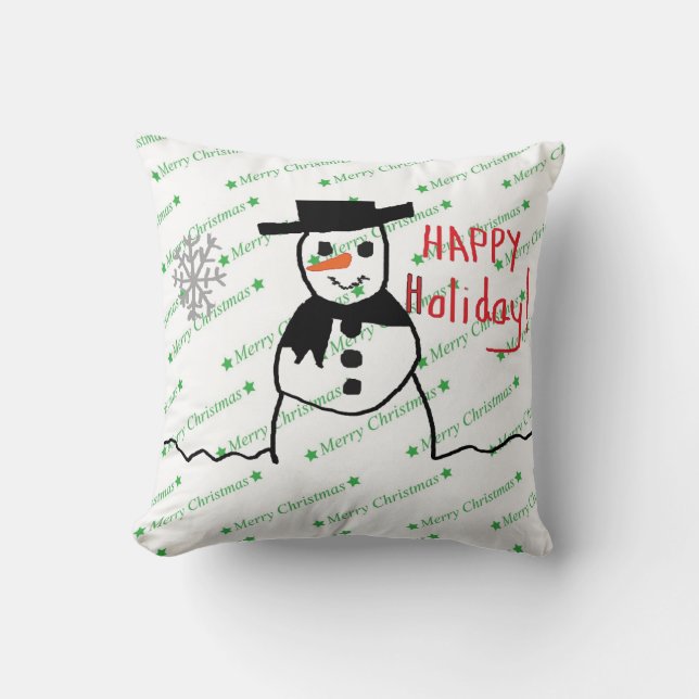 Almofada Travesseiro Snowman (Frente)