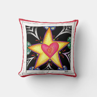 Almofada travesseiro 'Star Heart'