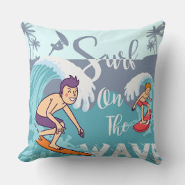 Almofada Travesseiro Surf On The Wave