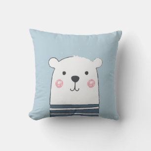 Almofada Travesseiro Trabalho de arte de Bear Cartoon Kids
