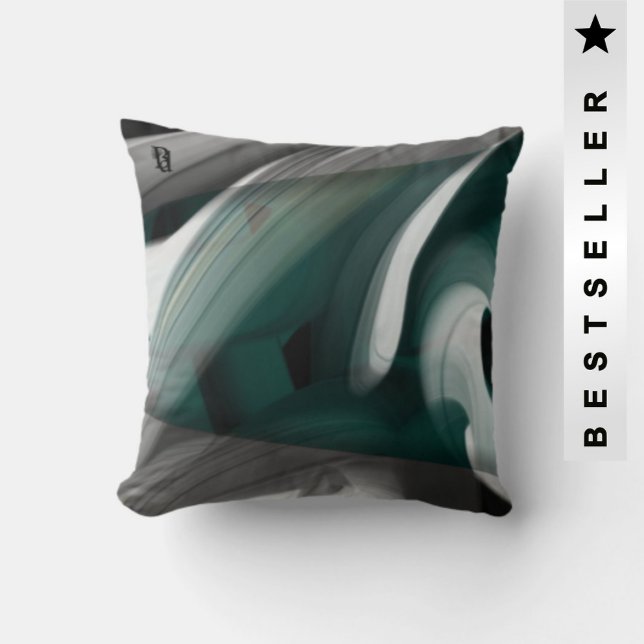 Almofada Travesseiro Trend Interior Decore Preto Verde (Criador carregado)
