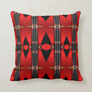 Almofada Travesseiro triangular Dourado vermelho desordeiro