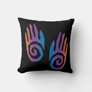 Almofada Travesseiro Tribal Art. Tribal Hands Home Decor