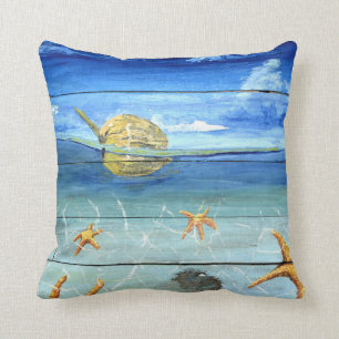 Almofada Travesseiro tropical 16" de StarfishThrow x 16"