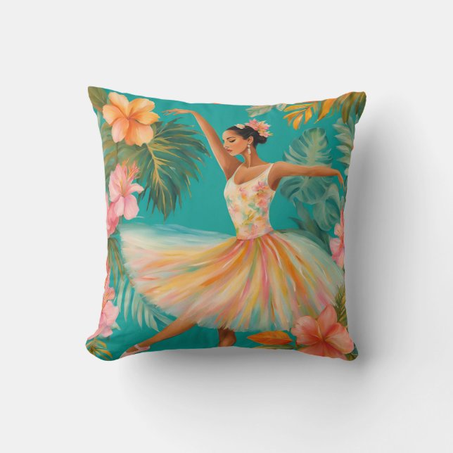 Almofada Travesseiro Tropical Ballerina ViI (Frente)