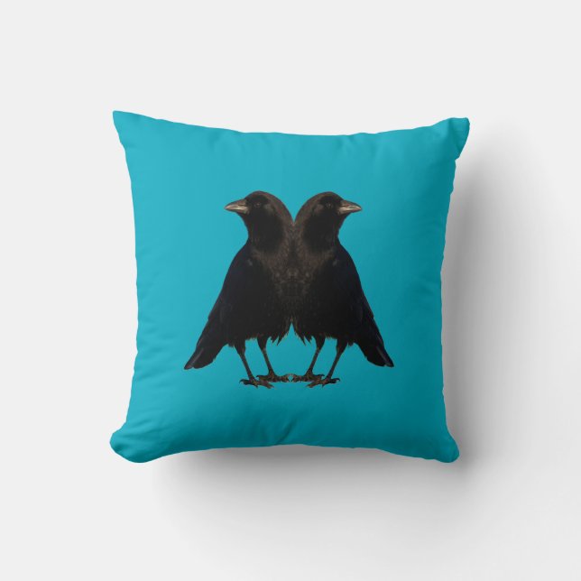Almofada Travesseiro Twin Beaks Crows (Frente)