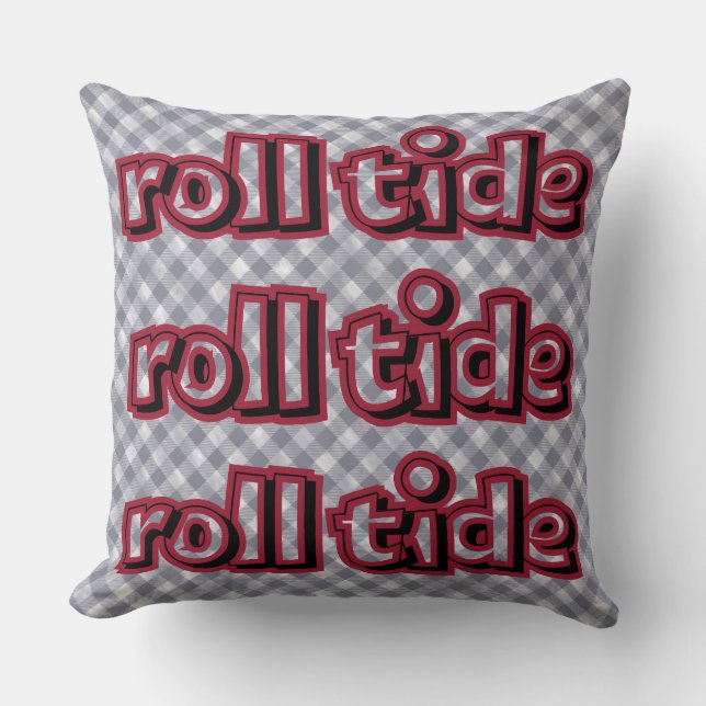 Almofada Travesseiro University of Alabama Roll Tide (Frente)
