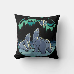 Almofada Travesseiro Urso Polar Travesseiro Arte Urso Perso