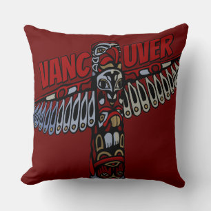 Almofada Travesseiro Vancouver Souvenir Arte Polar de Totem