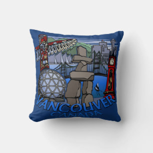 Almofada Travesseiro Vancouver Souvenir, Presentes Landmark