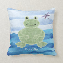 Travesseiro Verde Personalizado com Dragonfly