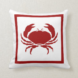 Almofada Travesseiro vermelho CRAB
