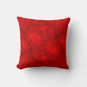 Almofada Travesseiro vermelho do Fractal