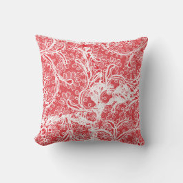 Almofada Travesseiro Vermelho e Branco