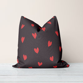 Almofada Travesseiro Vermelho Preto Toque Amoroso
