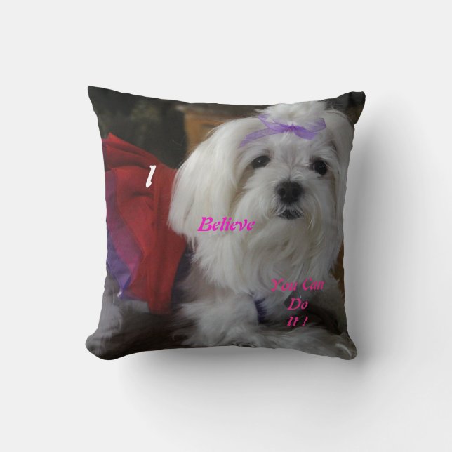 Almofada Travesseiro Vestido Maltês (Frente)