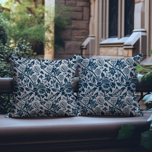 Almofada Travesseiro Vintage Blue William Morris (Criador carregado)