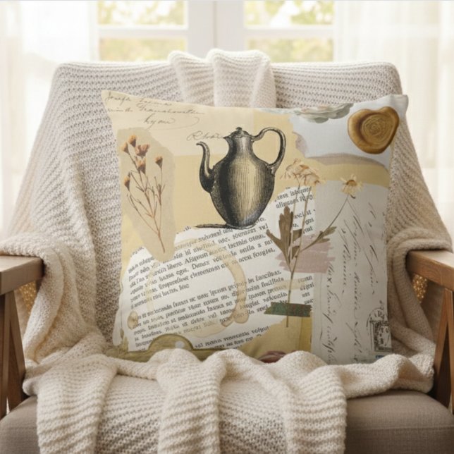 Almofada Travesseiro Vitoriano Vintage Stickers (Criador carregado)