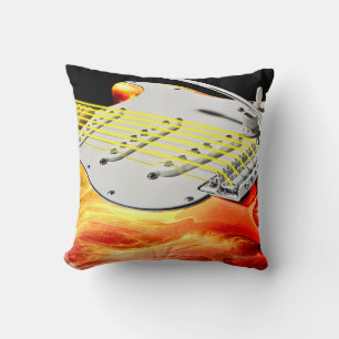 Almofada Travesseiros Arte de Guitarra Elétrica 2
