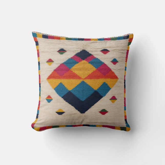 Almofada Travesseiros brancos modernos marroquinos: Mães mi (Frente)