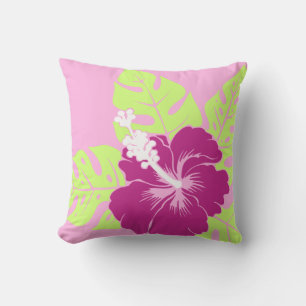 Almofada Travesseiros da Praça de Hibiscus Hawaiian Banzai