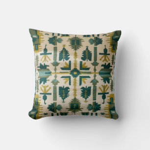 Almofada Travesseiros de Kilim Verde - Uma Mistura de Persa